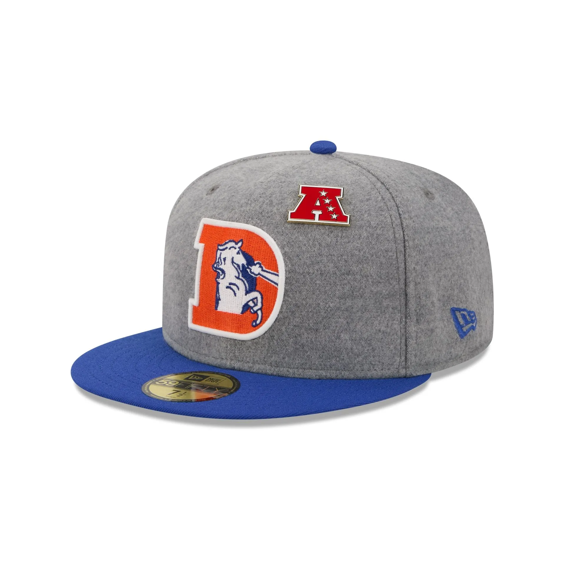 Denver Broncos Heather Gray Wool 59FIFTY Fitted Hat sold by New Era product image thumbnail 3