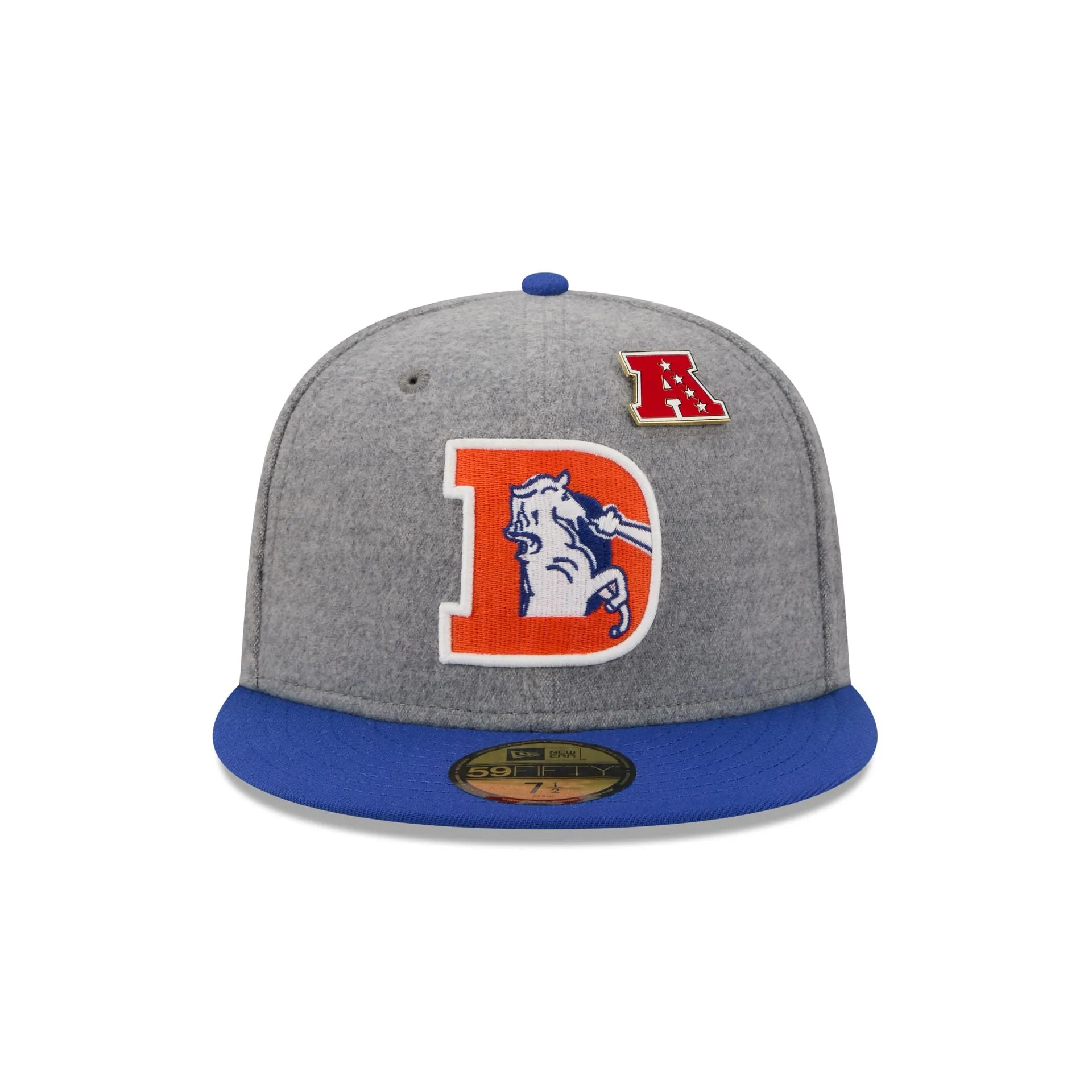 Denver Broncos Heather Gray Wool 59FIFTY Fitted Hat sold by New Era product image thumbnail 2