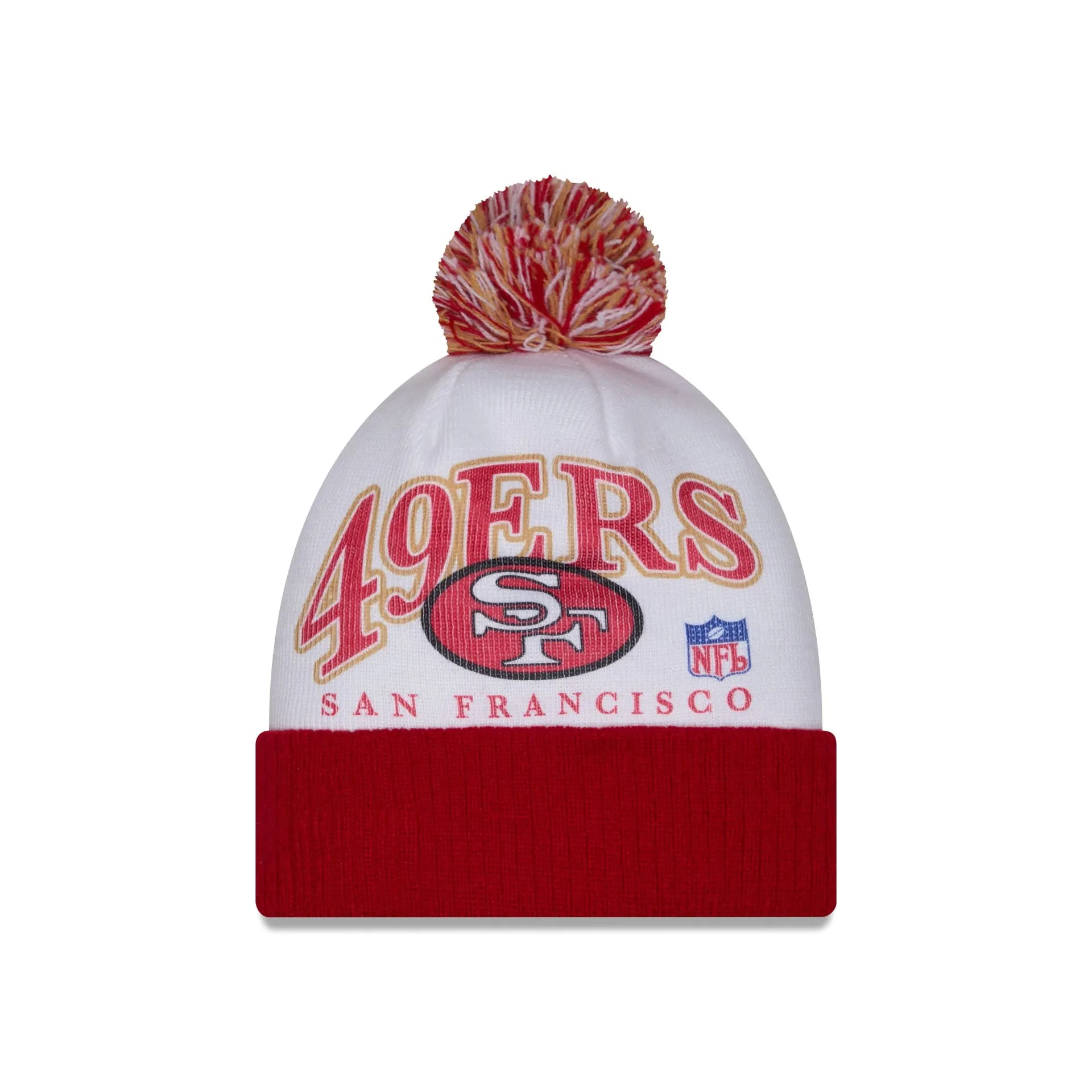 San Francisco 49ers Spirit Pom Knit Hat sold by New Era