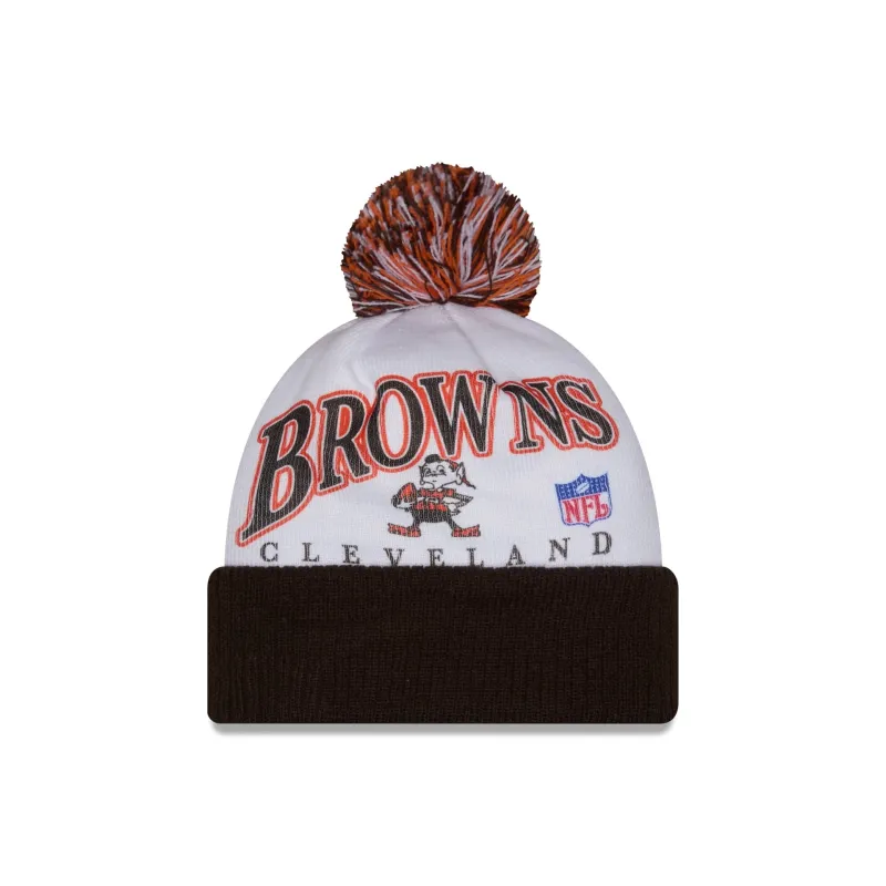 Cleveland Browns Spirit Pom Knit Hat sold by New Era