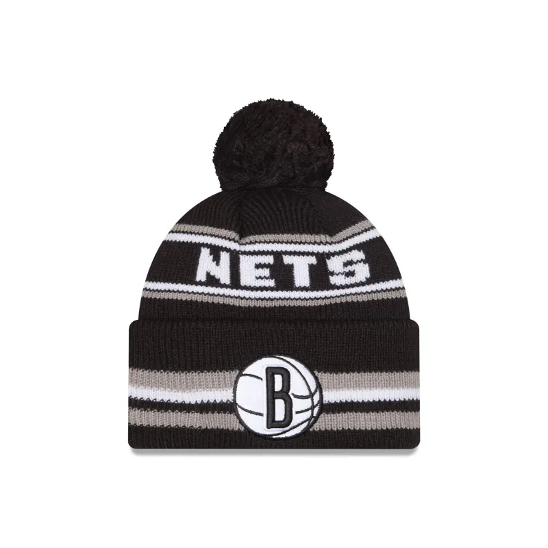 Brooklyn Nets Classic Pom Knit Hat sold by New Era
