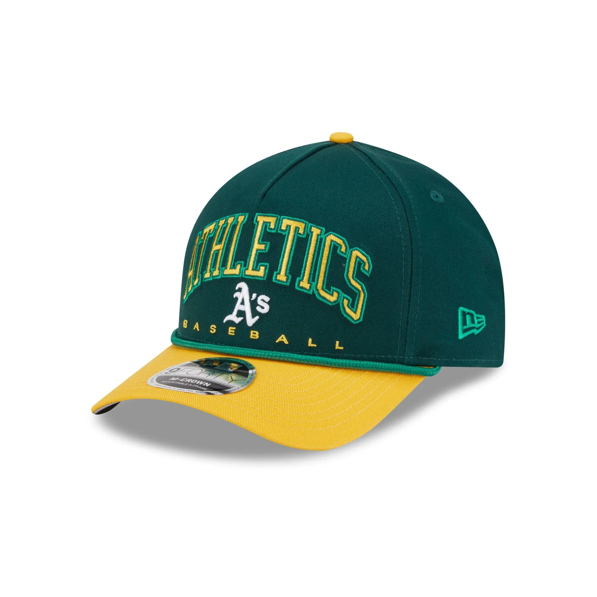Athletics Arch 9FORTY M-Crown A-Frame Snapback Hat sold by New Era