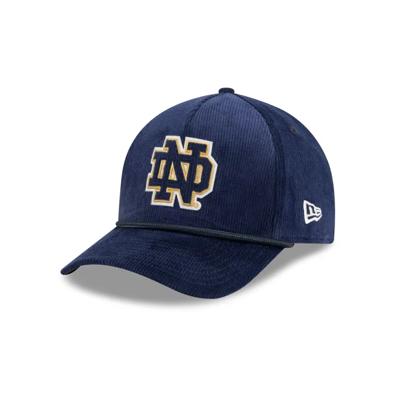 Notre Dame Fighting Irish Corduroy 9FORTY M-Crown A-Frame Snapback Hat sold by New Era