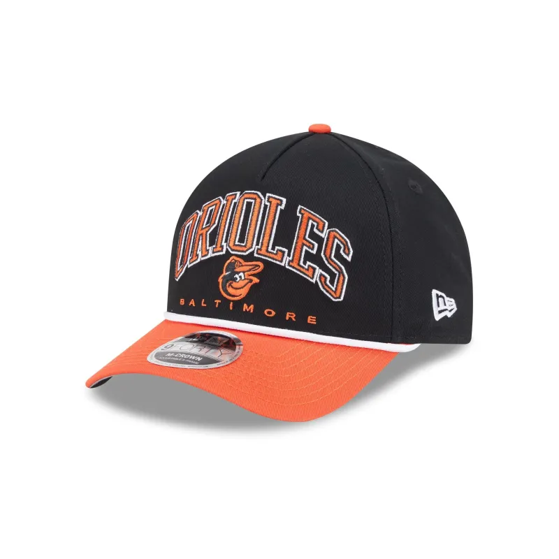Baltimore Orioles Arch 9FORTY M-Crown A-Frame Snapback Hat sold by New Era