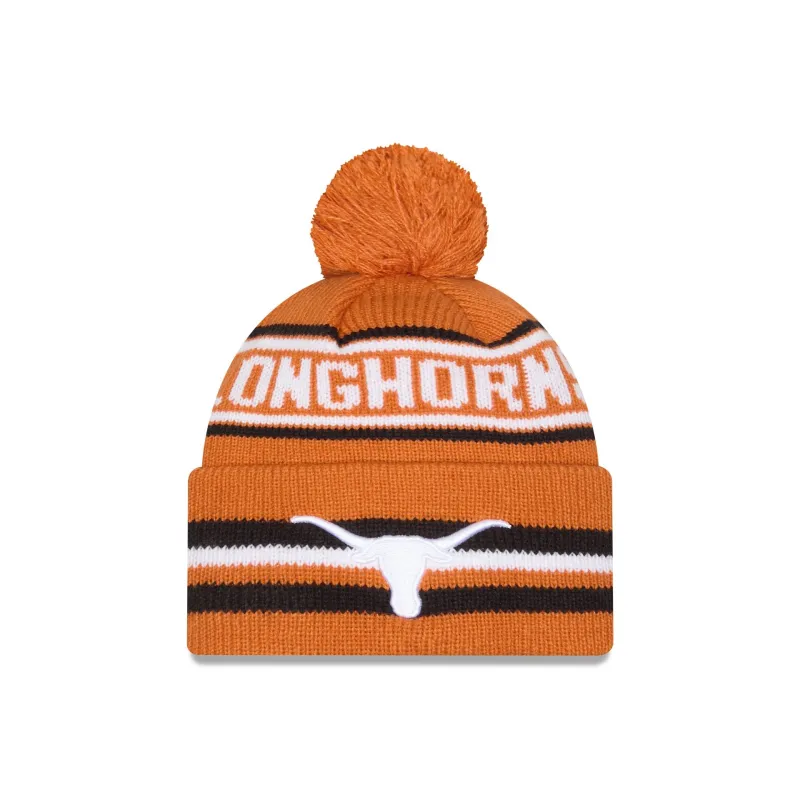 Texas Longhorns Classic Pom Knit Hat sold by New Era