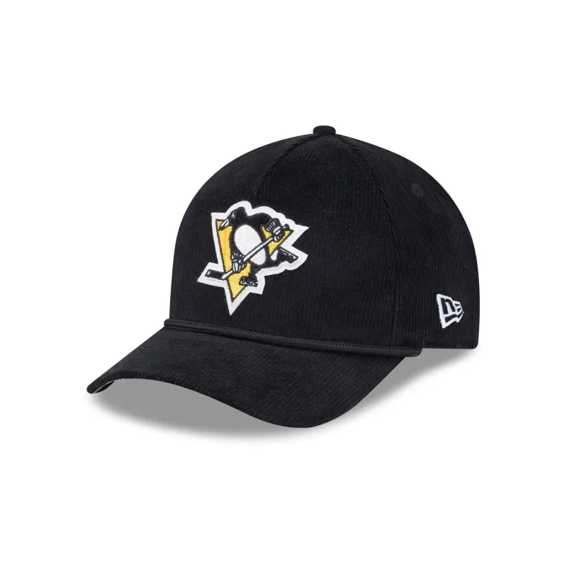 Pittsburgh Penguins Corduroy 9FORTY M-Crown A-Frame Snapback Hat sold by New Era