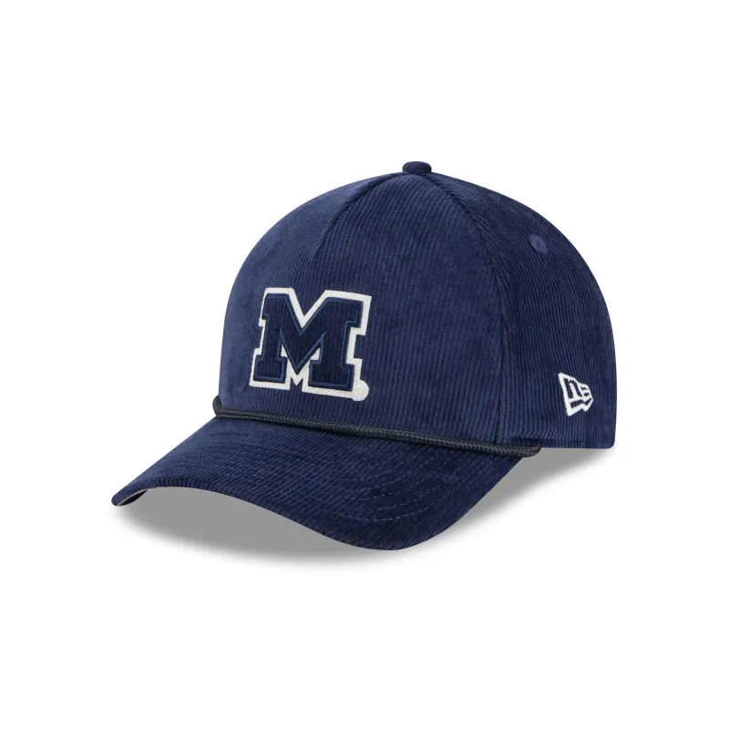 Michigan Wolverines Corduroy 9FORTY M-Crown A-Frame Snapback Hat sold by New Era