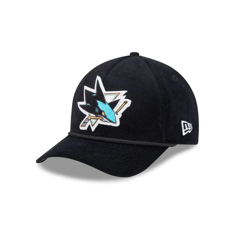 San Jose Sharks Corduroy 9FORTY M-Crown A-Frame Snapback Hat sold by New Era