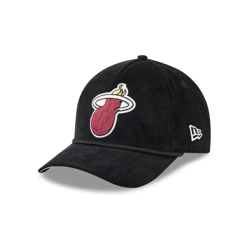 Miami Heat Corduroy 9FORTY M-Crown A-Frame Snapback Hat sold by New Era