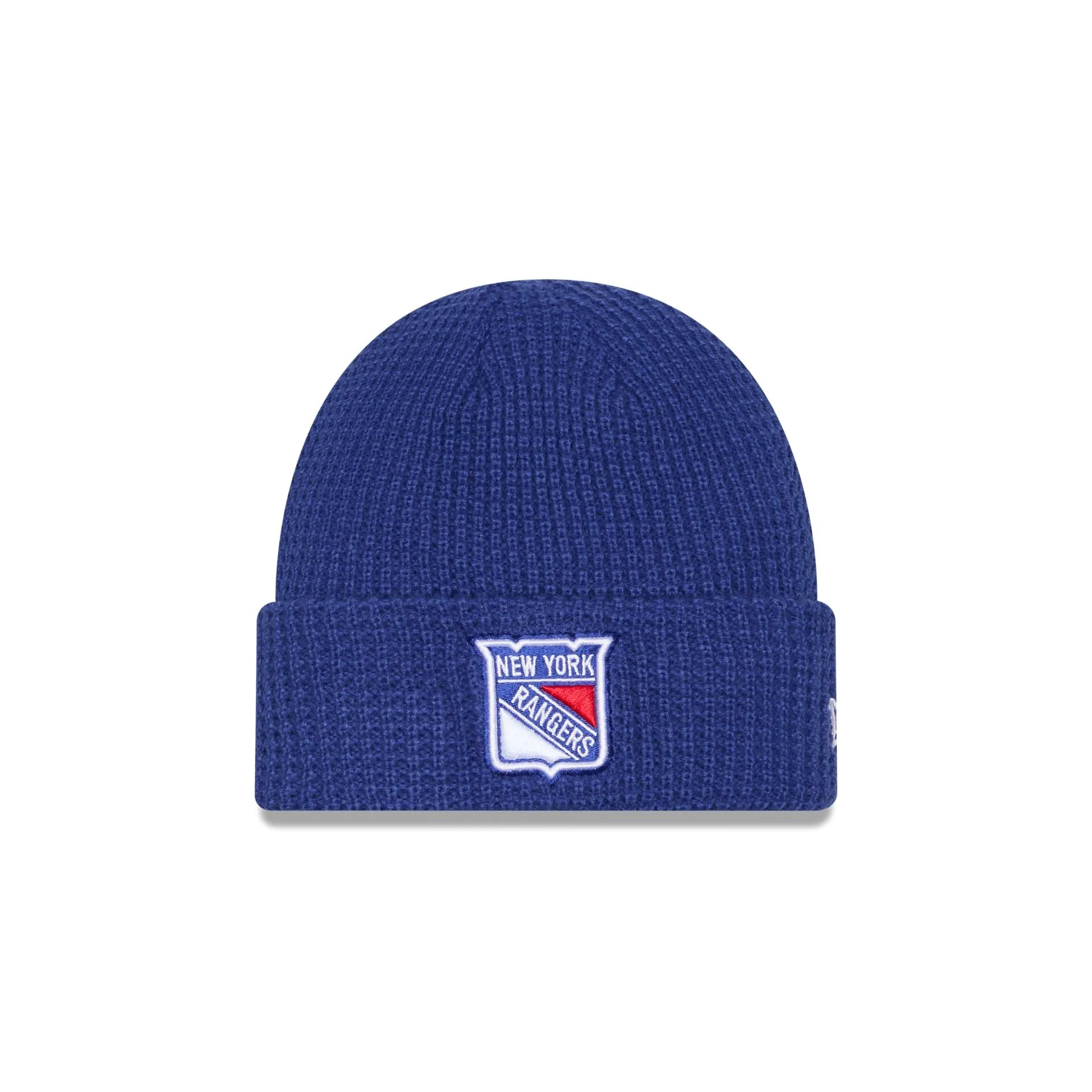 New York Rangers Waffle Stitch Knit Beanie Hat sold by New Era