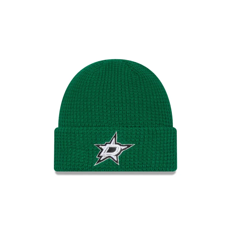 Dallas Stars Waffle Stitch Knit Beanie Hat sold by New Era