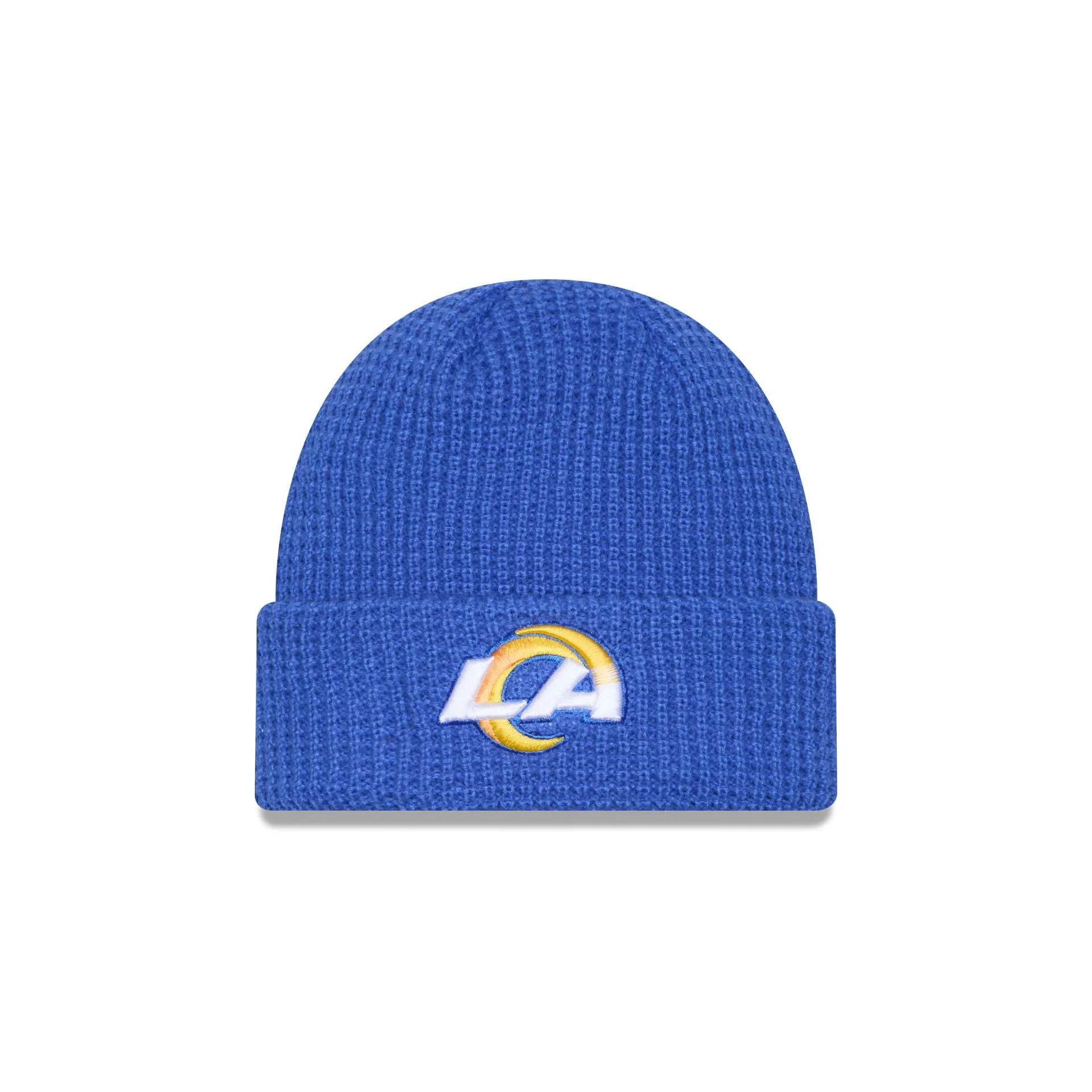 Los Angeles Rams Waffle Stitch Knit Beanie Hat sold by New Era