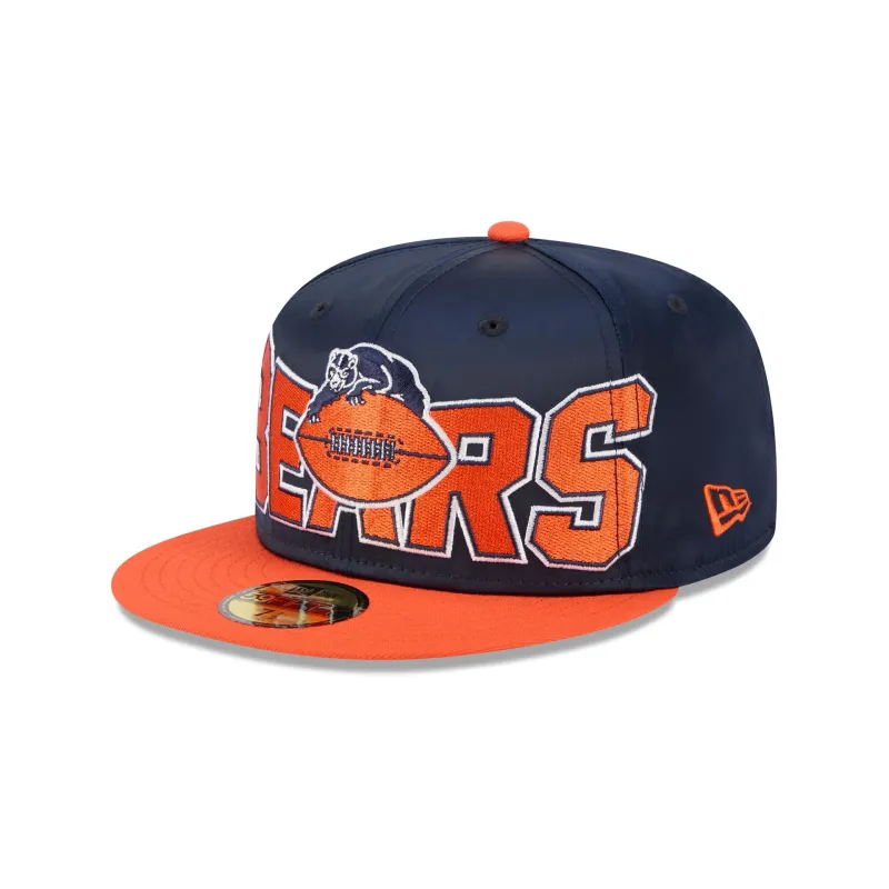 Chicago Bears Bold Satin 59FIFTY Fitted Hat sold by New Era