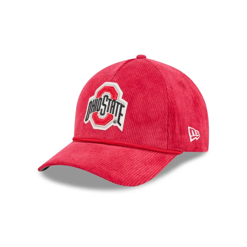 Ohio State Buckeyes Corduroy 9FORTY M-Crown A-Frame Snapback Hat made by New Era
