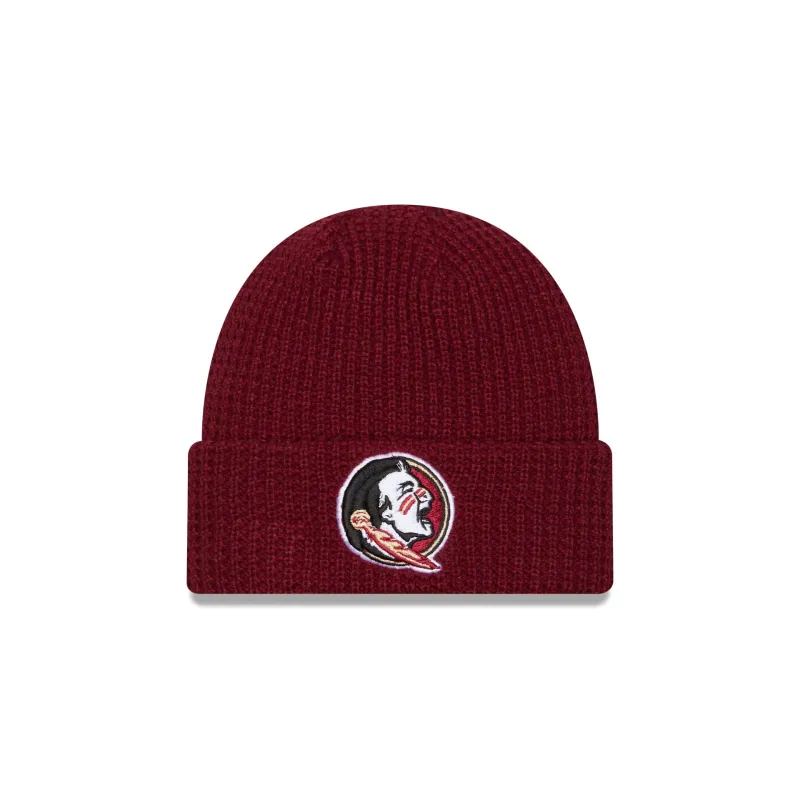 Florida State Seminoles Waffle Stitch Knit Beanie Hat sold by New Era