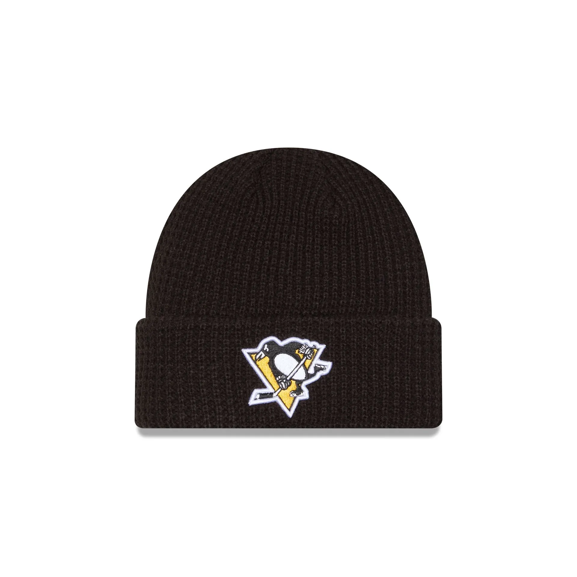 Pittsburgh Penguins Waffle Stitch Knit Beanie Hat sold by New Era