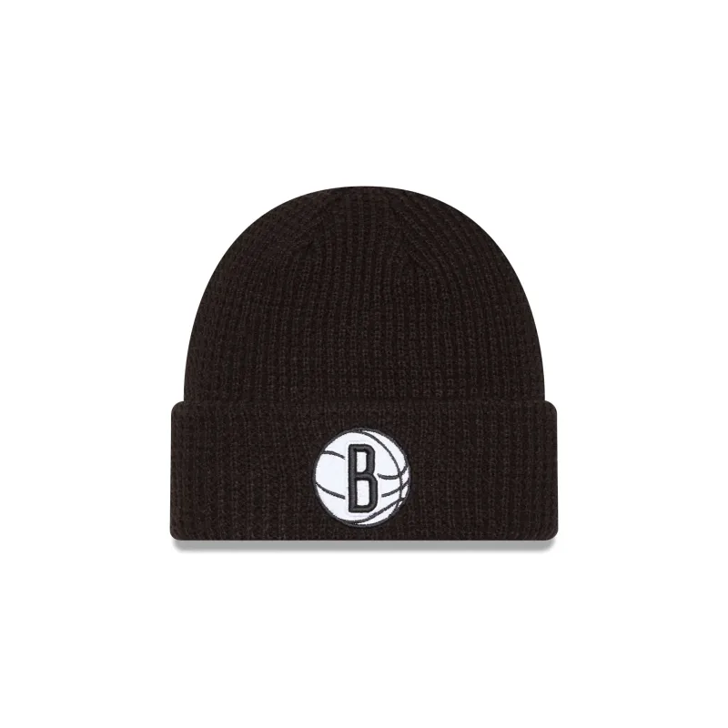Brooklyn Nets Waffle Stitch Knit Beanie Hat sold by New Era