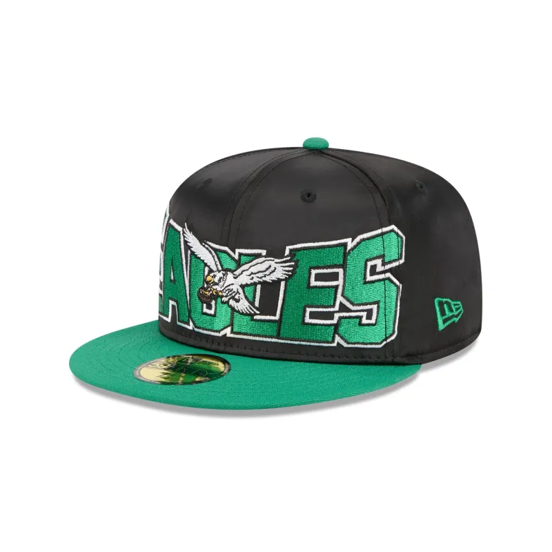 Philadelphia Eagles Bold Satin 59FIFTY Fitted Hat sold by New Era