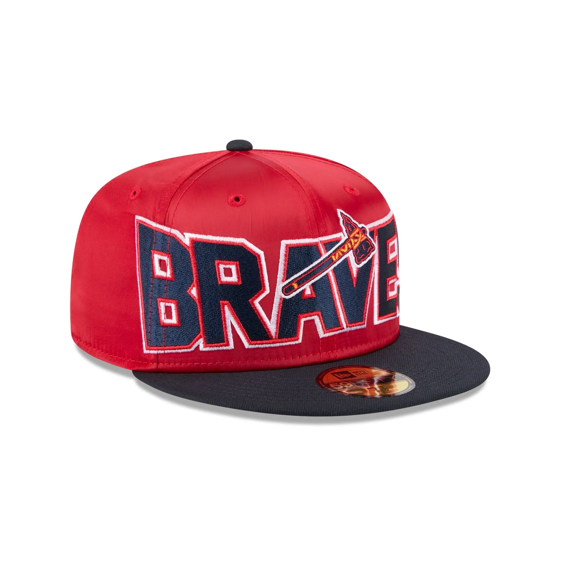 Atlanta Braves Bold Satin 59FIFTY Fitted Hat sold by New Era product image thumbnail 3