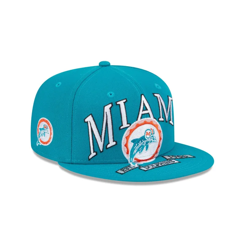 Miami Dolphins Oversized 59FIFTY Fitted Hat sold by New Era