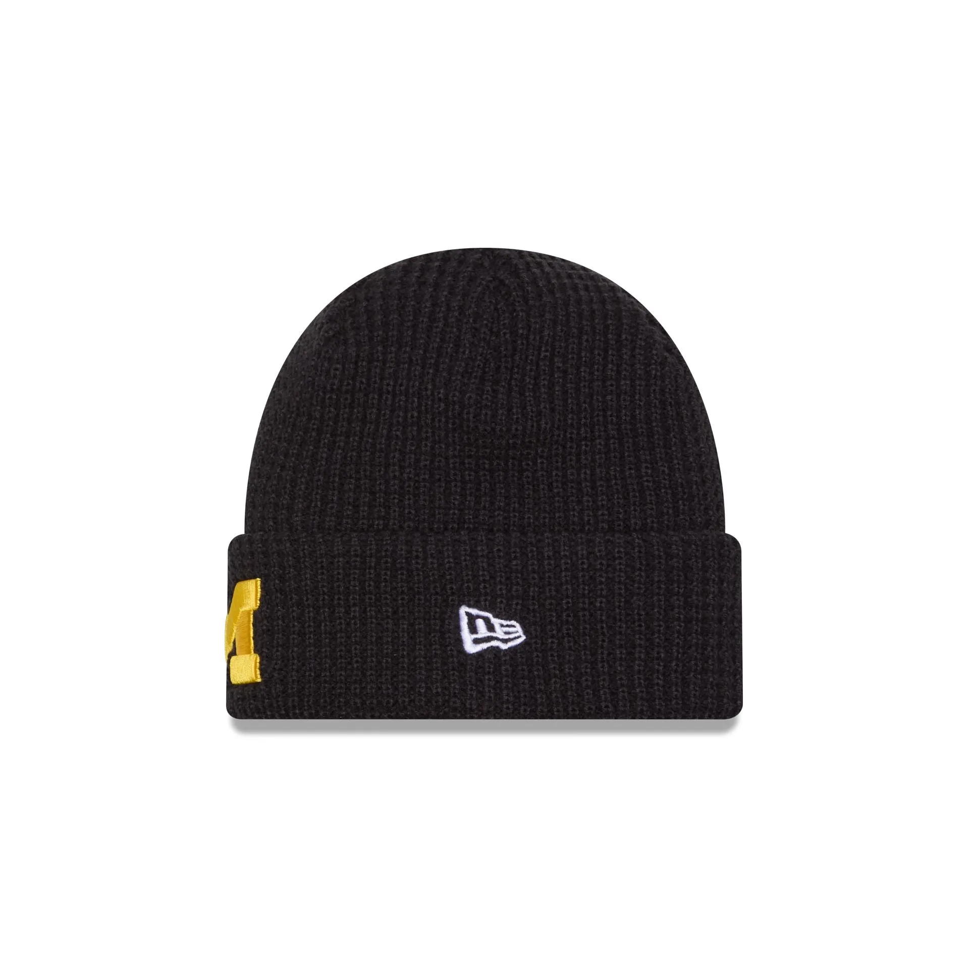 Michigan Wolverines Waffle Stitch Knit Beanie Hat sold by New Era product image thumbnail 2
