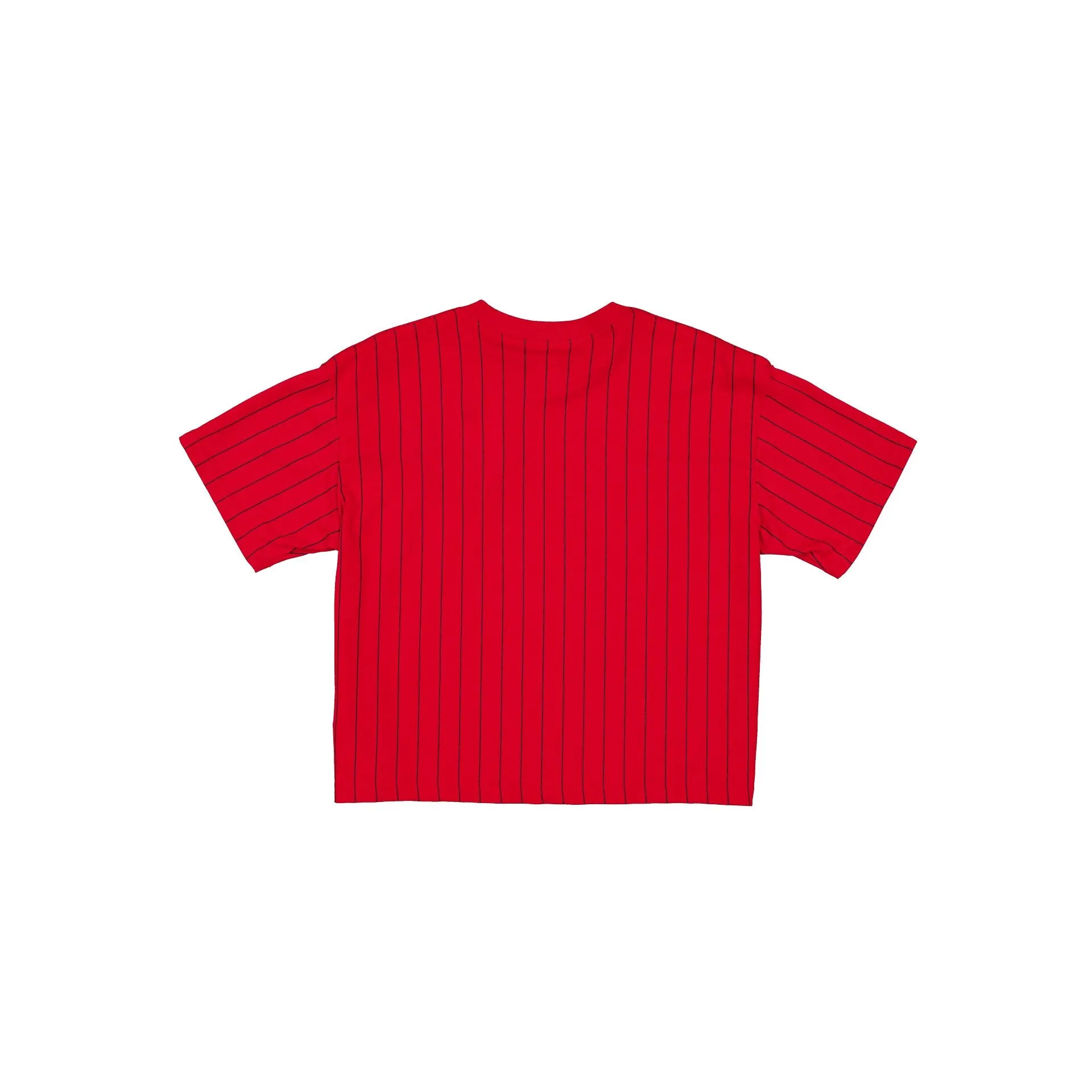 San Francisco 49ers Throwback Women's Cropped Pinstripe T-Shirt sold by New Era product image thumbnail 3