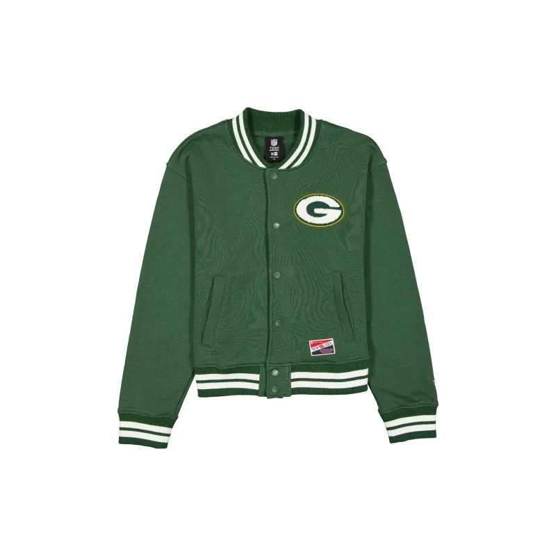 Green Bay Packers Throwback Women's Snap Front Jacket sold by New Era