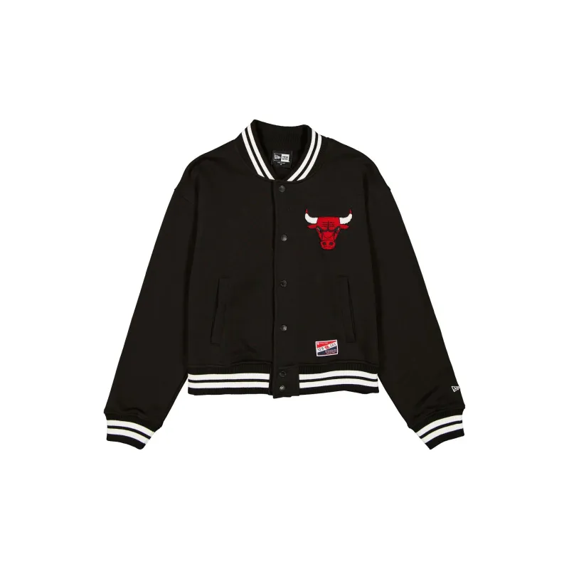 Chicago Bulls Throwback Women's Snap Front Jacket sold by New Era