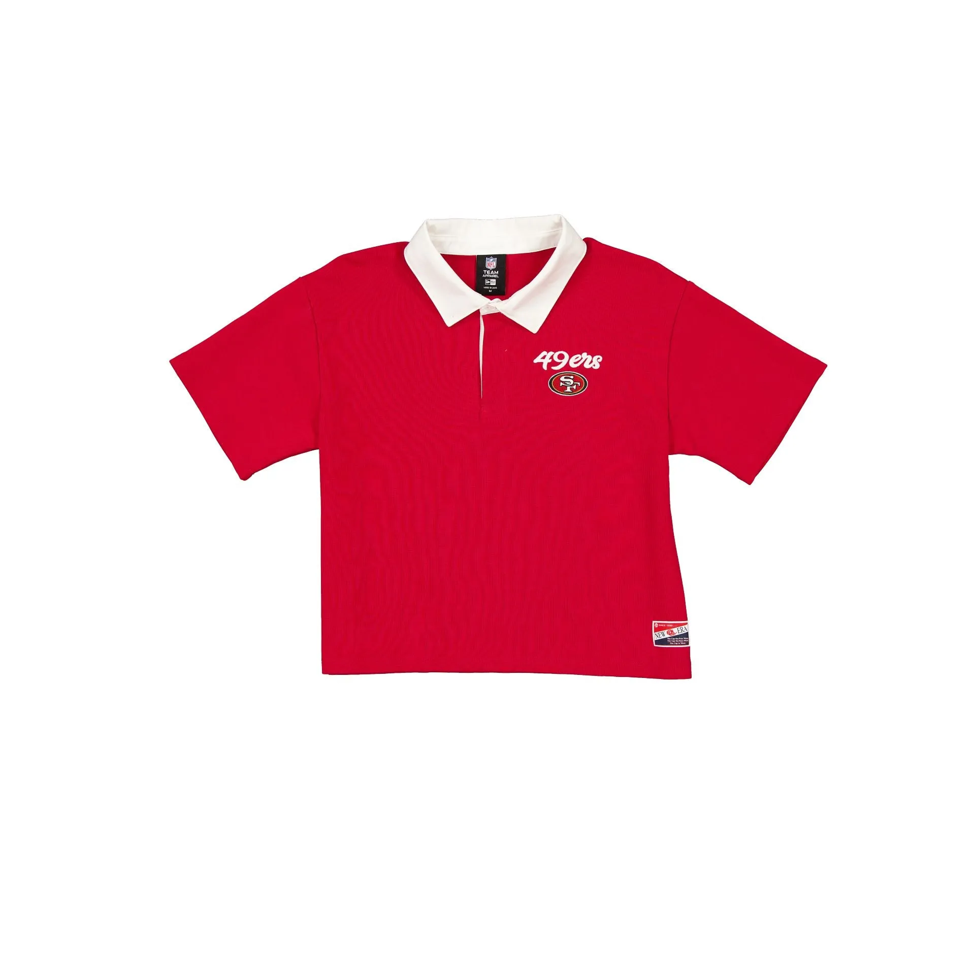 San Francisco 49ers Throwback Women's Cropped Polo sold by New Era