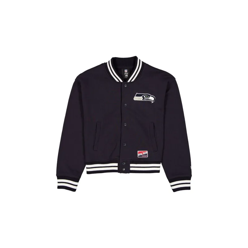 Seattle Seahawks Throwback Women's Snap Front Jacket sold by New Era