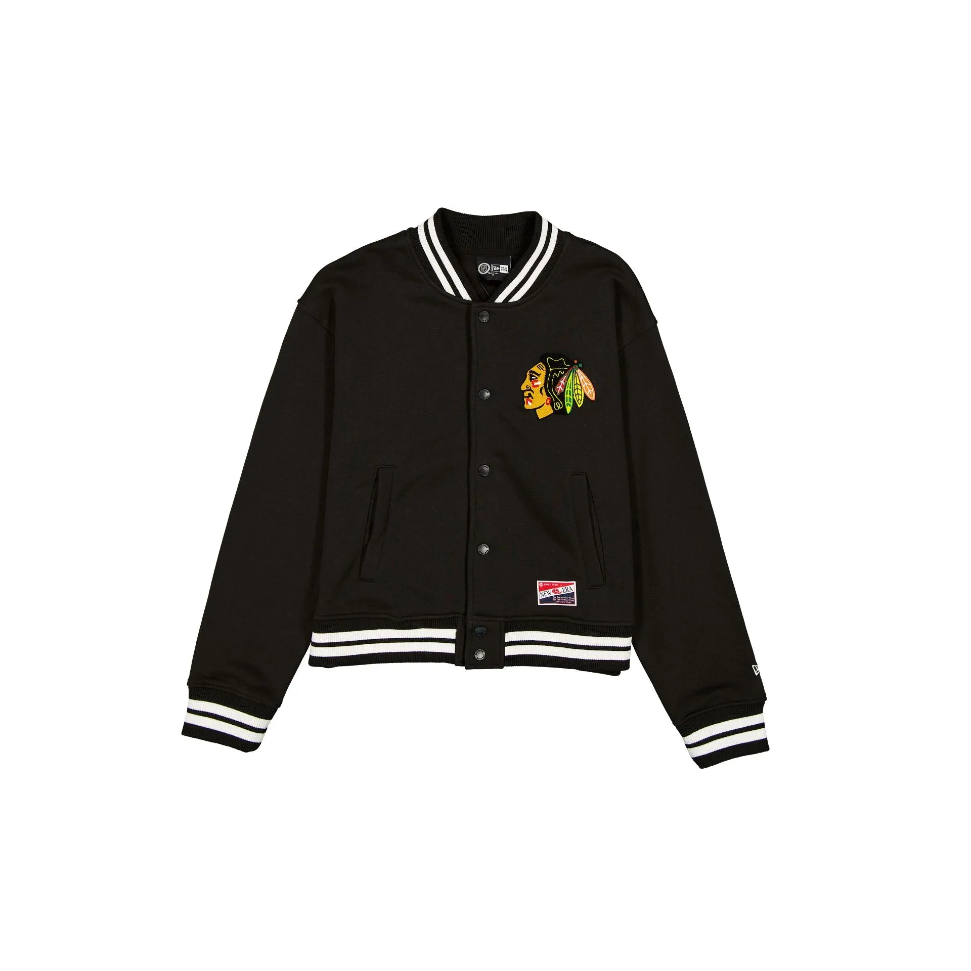 Chicago Blackhawks Throwback Women's Snap Front Jacket sold by New Era