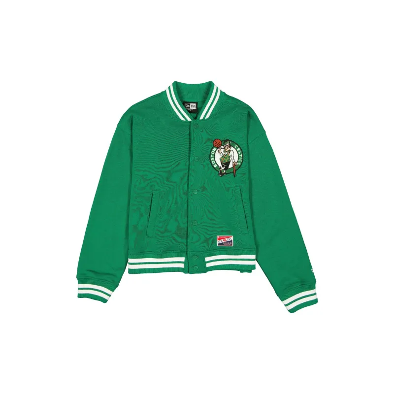 Boston Celtics Throwback Women's Snap Front Jacket sold by New Era