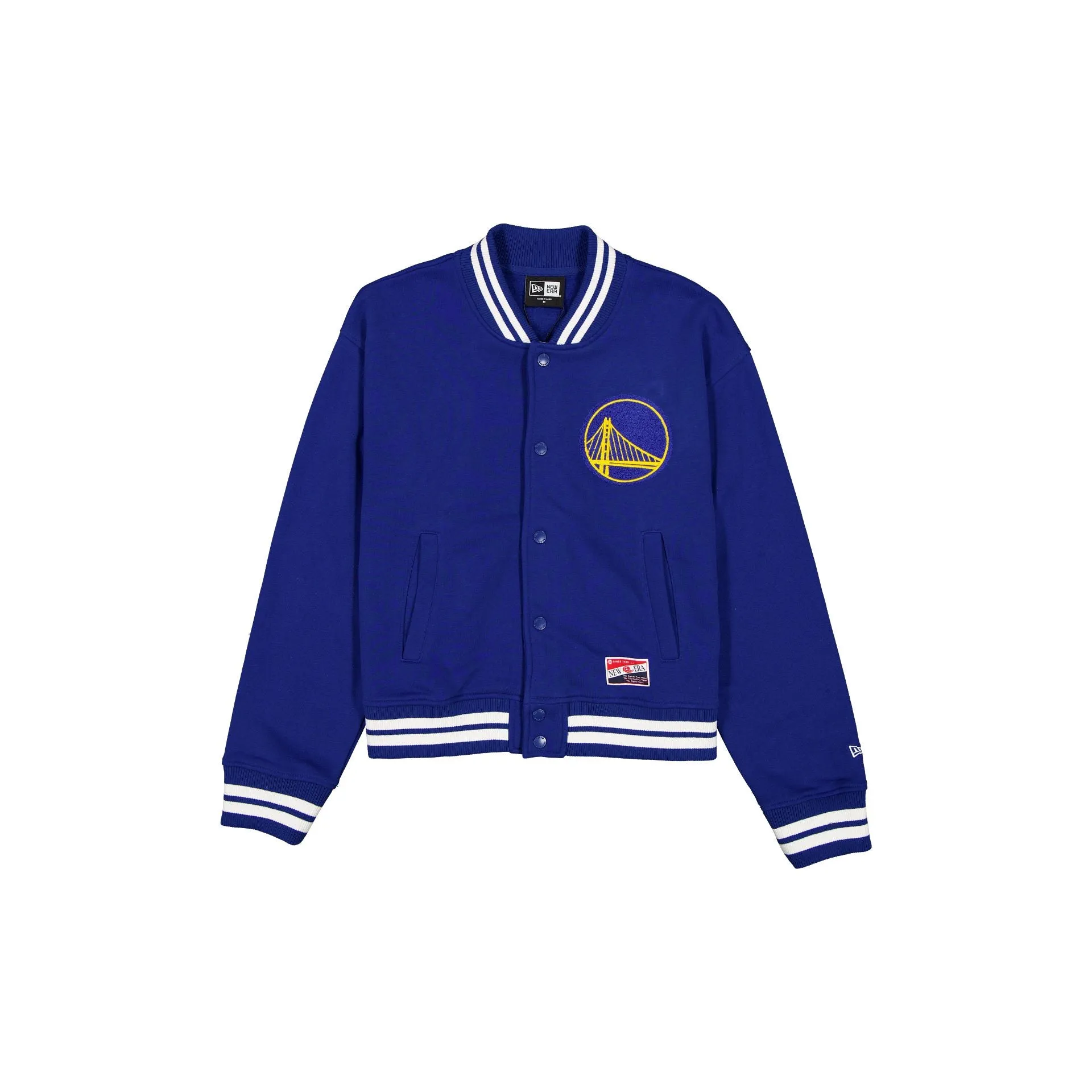 Golden State Warriors Throwback Women's Snap Front Jacket sold by New Era