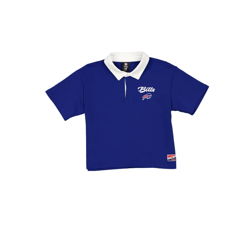 Buffalo Bills Throwback Women's Cropped Polo sold by New Era