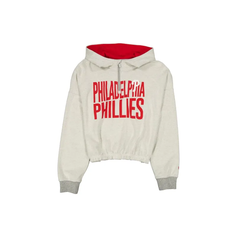 Philadelphia Phillies Sport Night Heather Gray Women's Hoodie sold by New Era
