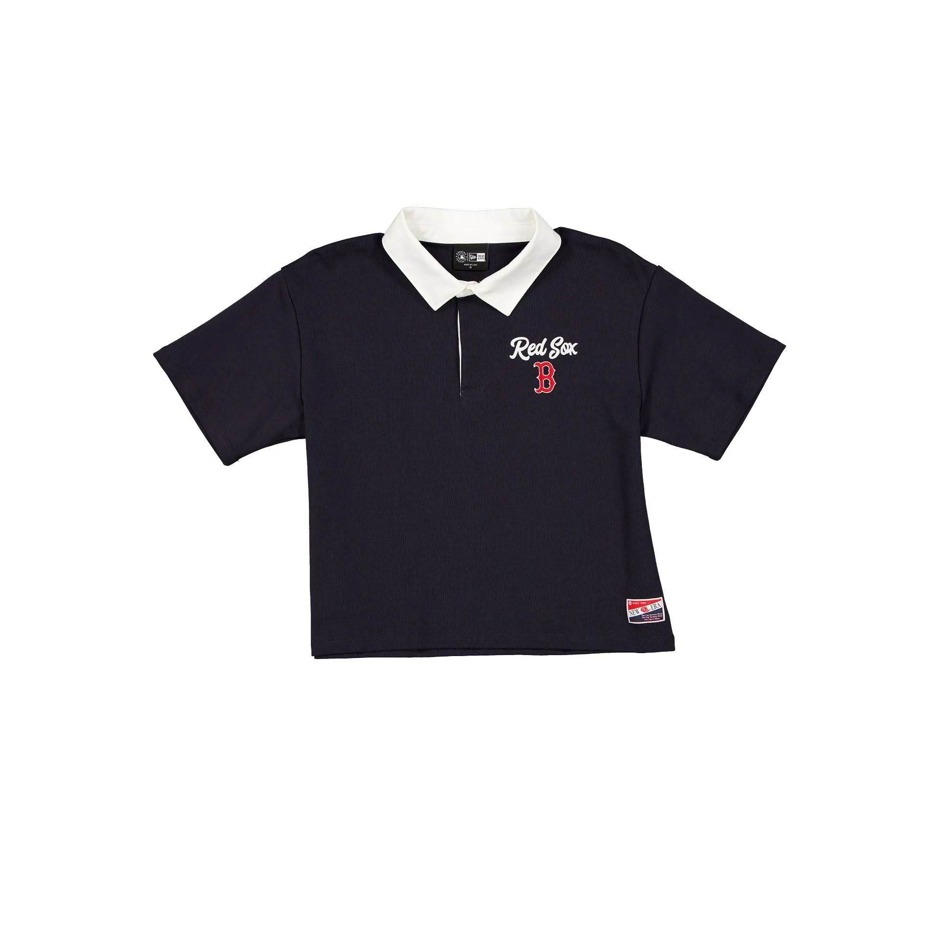 Boston Red Sox Throwback Women's Cropped Polo sold by New Era