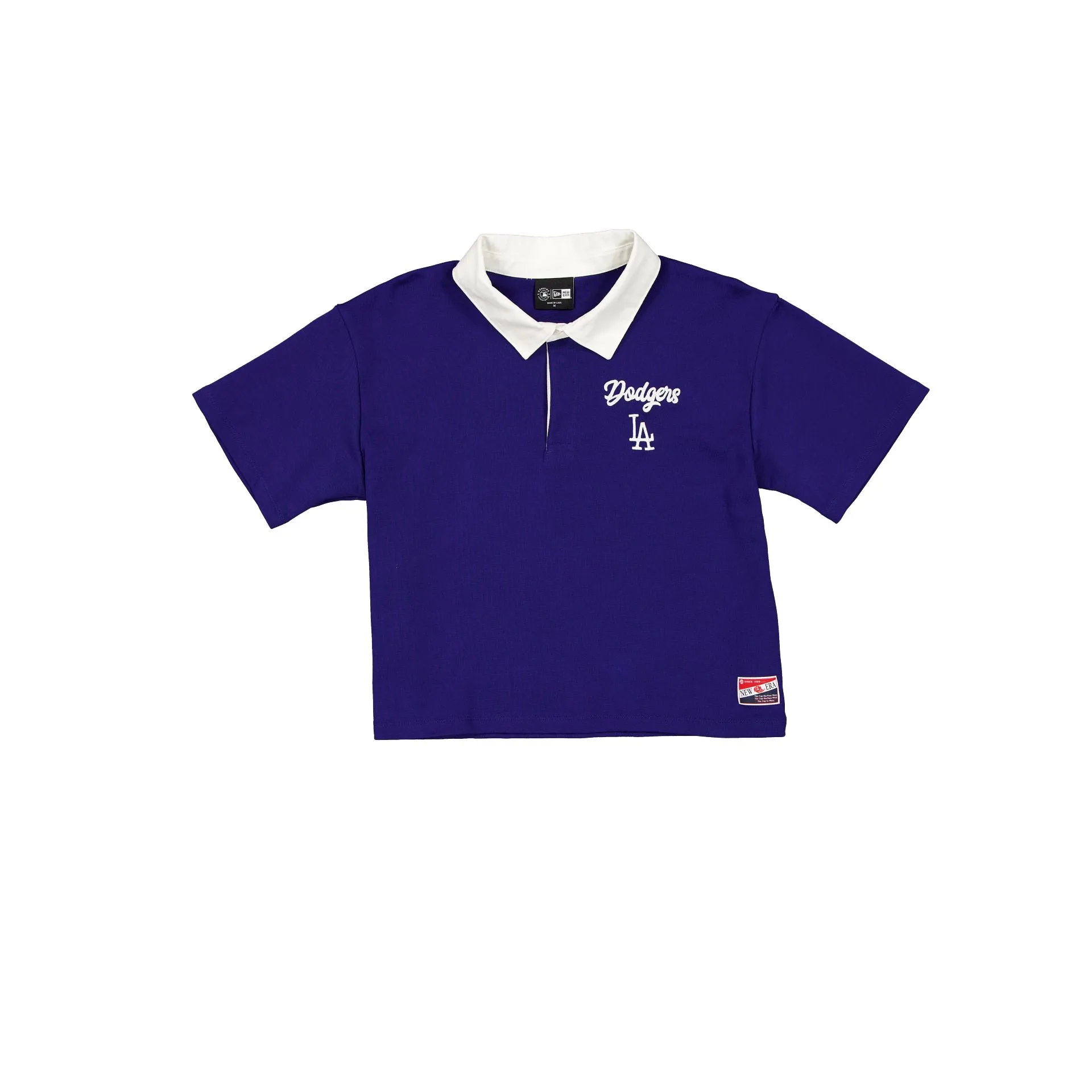 Los Angeles Dodgers Throwback Women's Cropped Polo sold by New Era