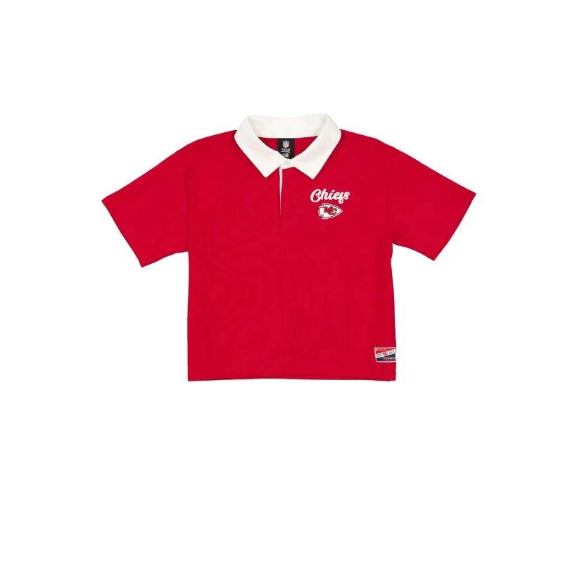 Kansas City Chiefs Throwback Women's Cropped Polo sold by New Era
