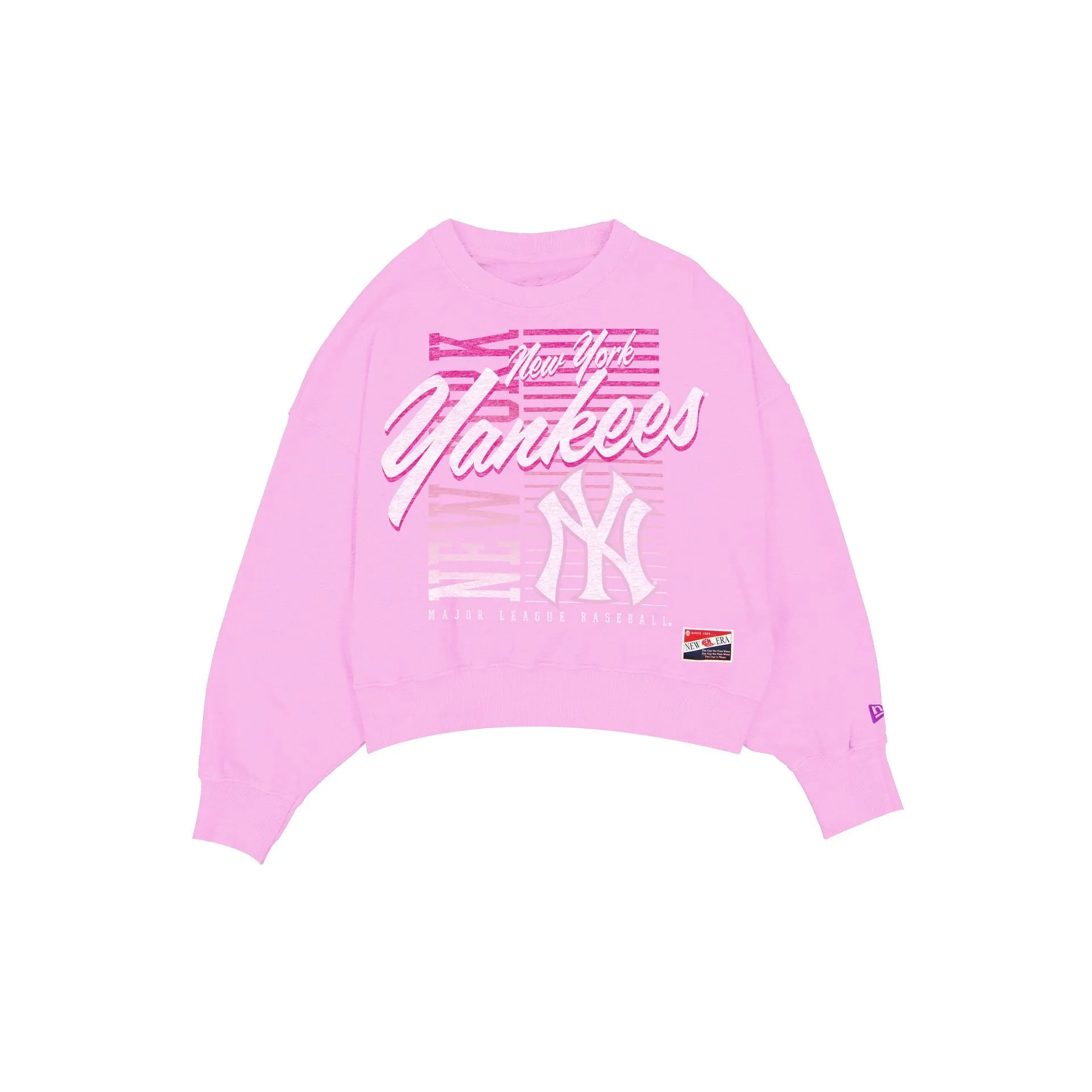 New York Yankees Throwback Women's Washed Pink Crewneck sold by New Era