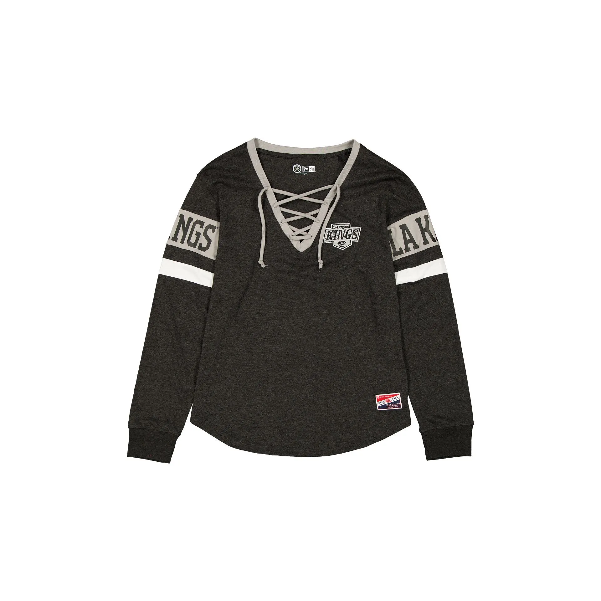 Los Angeles Kings Throwback Women's V-Neck Long-Sleeve T-Shirt sold by New Era