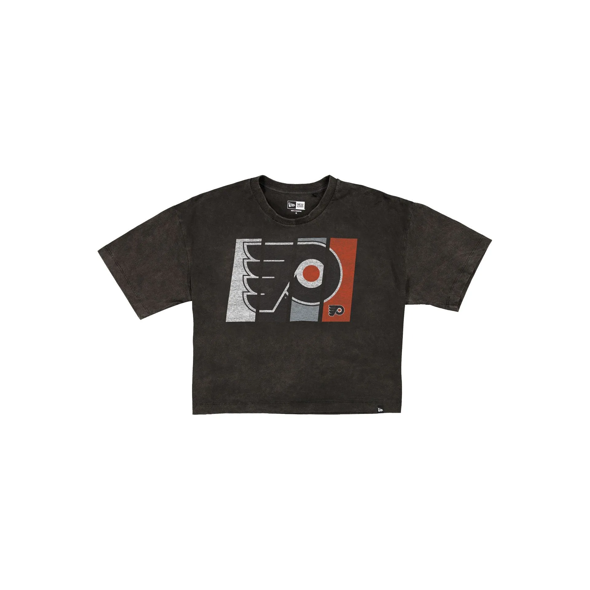 Philadelphia Flyers Sport Night Black Cropped Women's T-Shirt sold by New Era