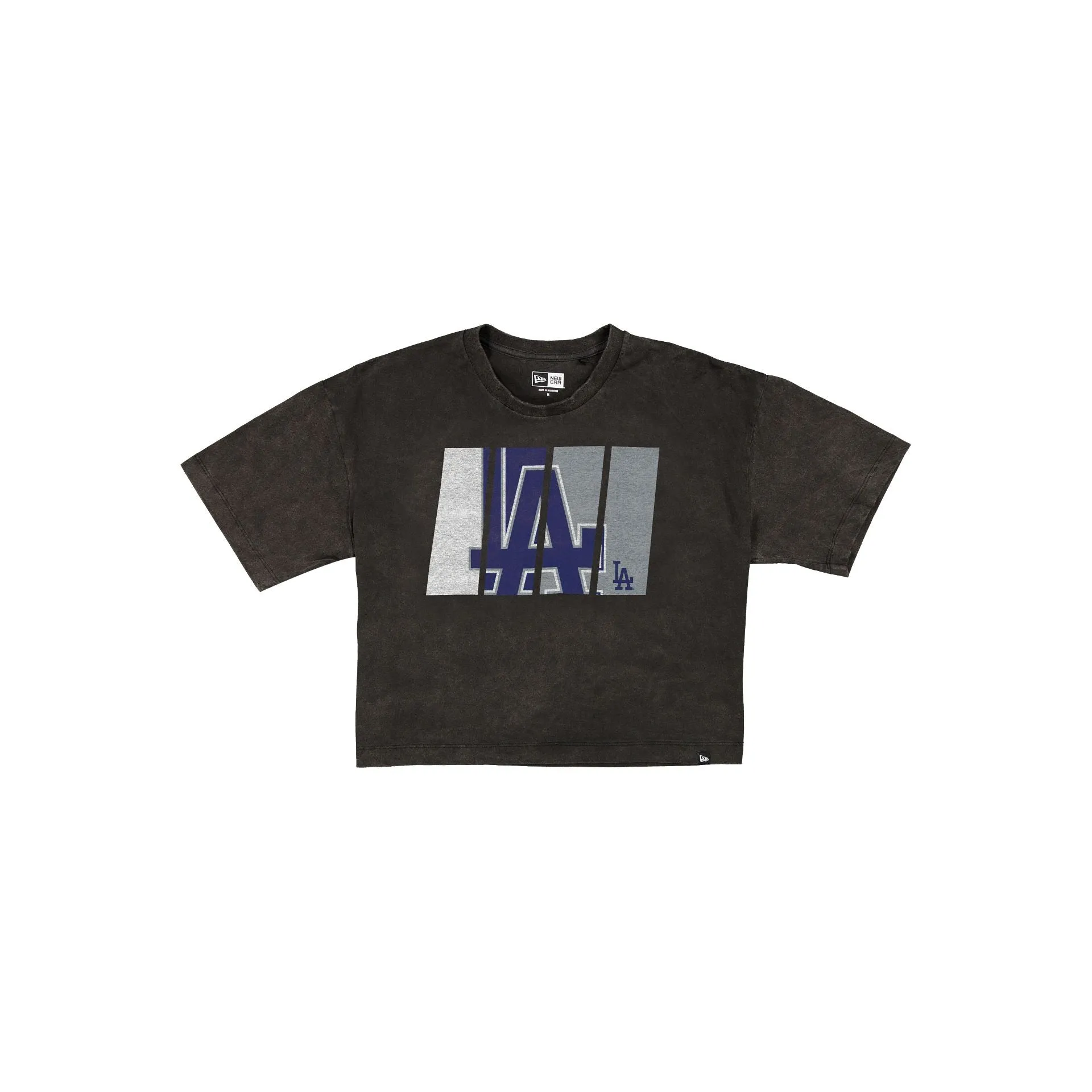 Los Angeles Dodgers Sport Night Black Cropped Women's T-Shirt sold by New Era