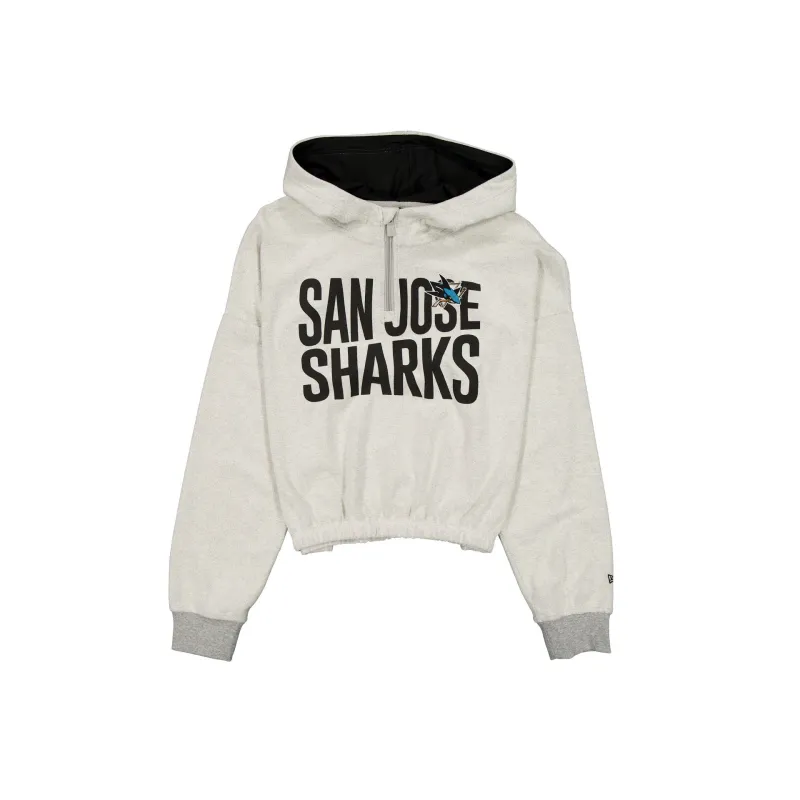 San Jose Sharks Sport Night Heather Gray Women's Hoodie sold by New Era