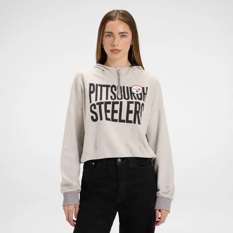 Pittsburgh Steelers Sport Night Heather Gray Women's Hoodie sold by New Era