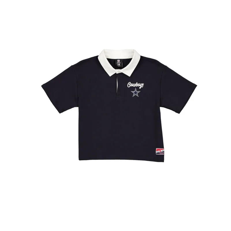 Dallas Cowboys Throwback Women's Cropped Polo sold by New Era