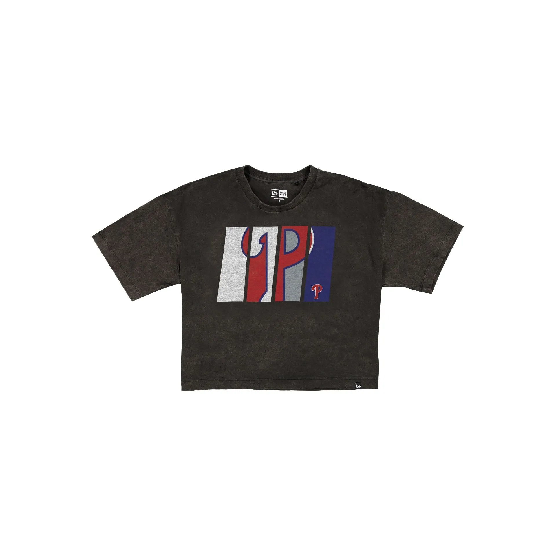 Philadelphia Phillies Sport Night Black Cropped Women's T-Shirt sold by New Era