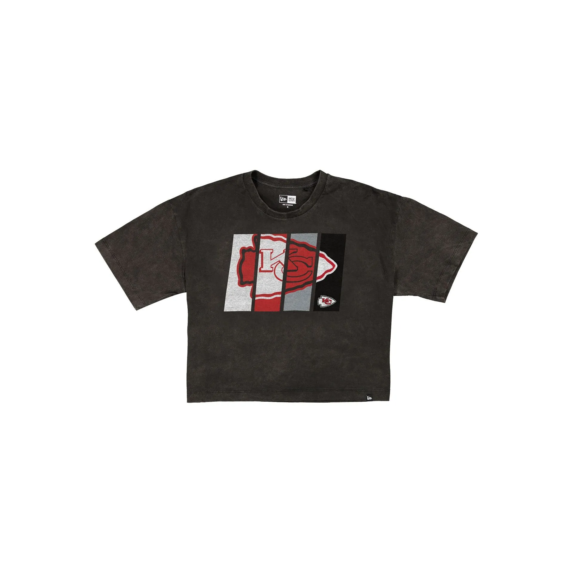 Kansas City Chiefs Sport Night Black Cropped Women's T-Shirt sold by New Era