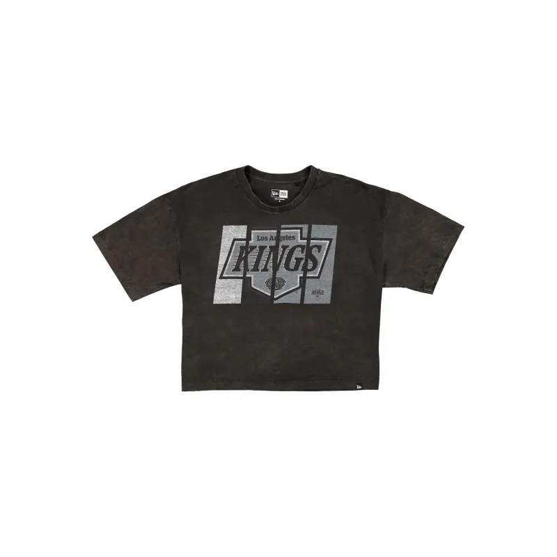 Los Angeles Kings Sport Night Black Cropped Women's T-Shirt sold by New Era