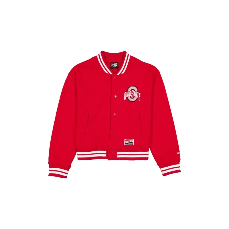 Ohio State Buckeyes Throwback Women's Snap Front Jacket sold by New Era