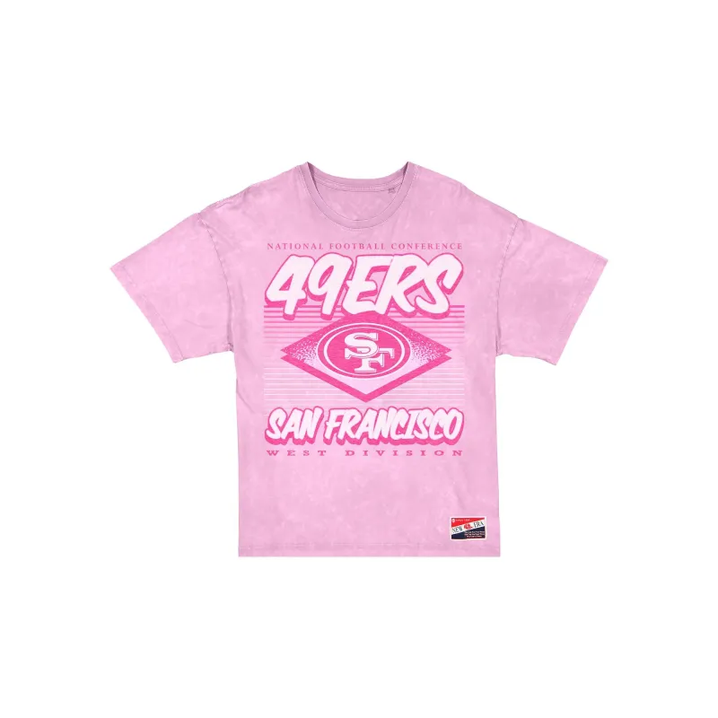San Francisco 49ers Throwback Women's Pink T-Shirt sold by New Era